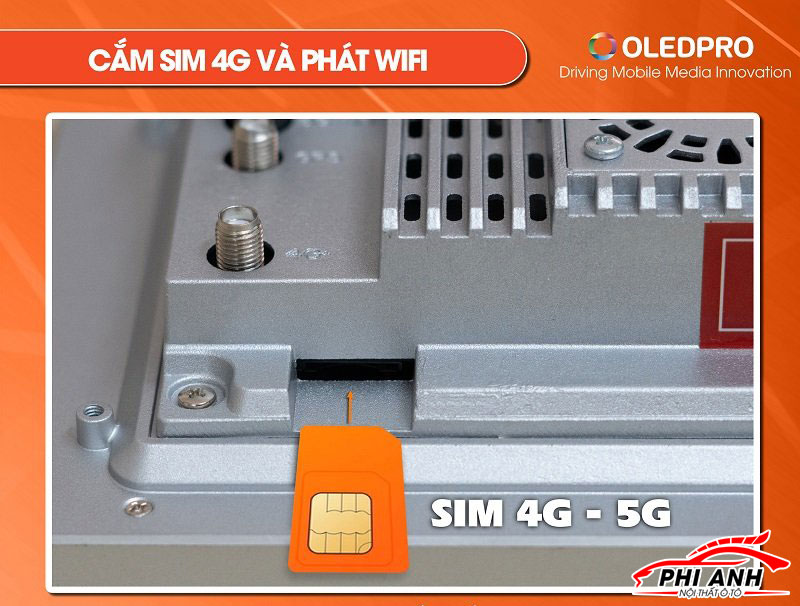 Lắp sim 4G và phát wifi