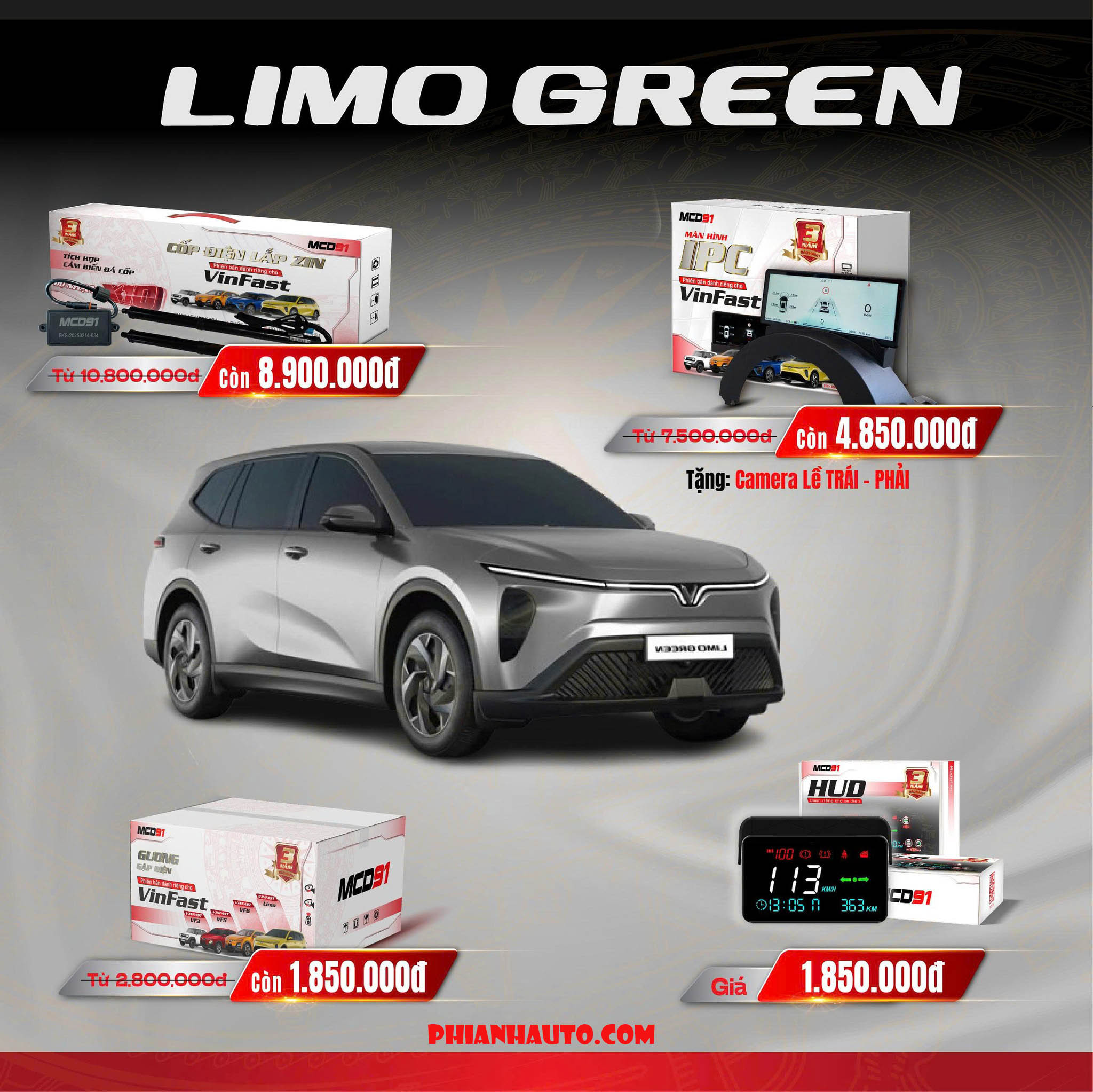 Guong Dien Vinfast Limo Green