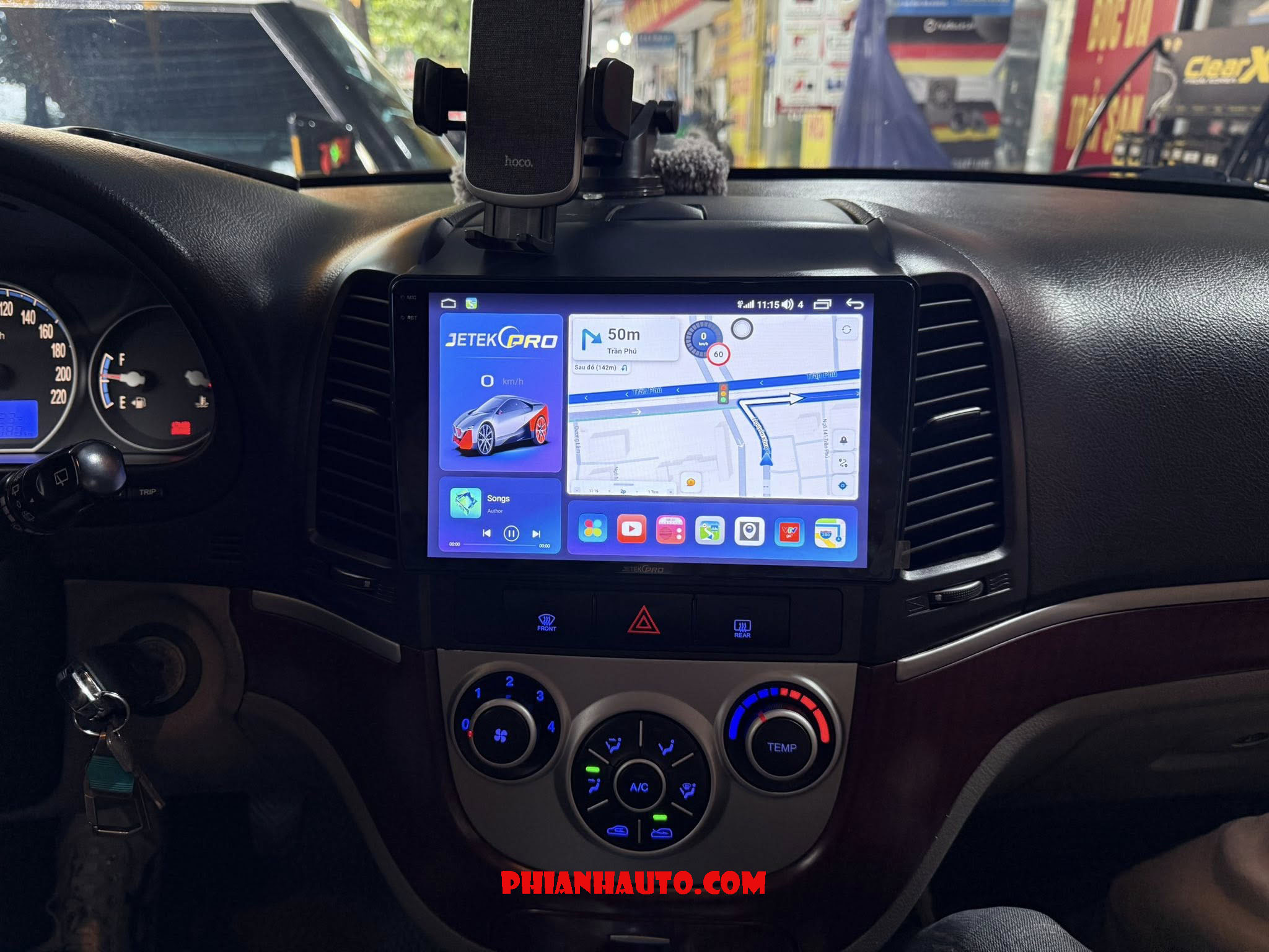 Man Hinh Android Huyndai Santafe 2006 2012