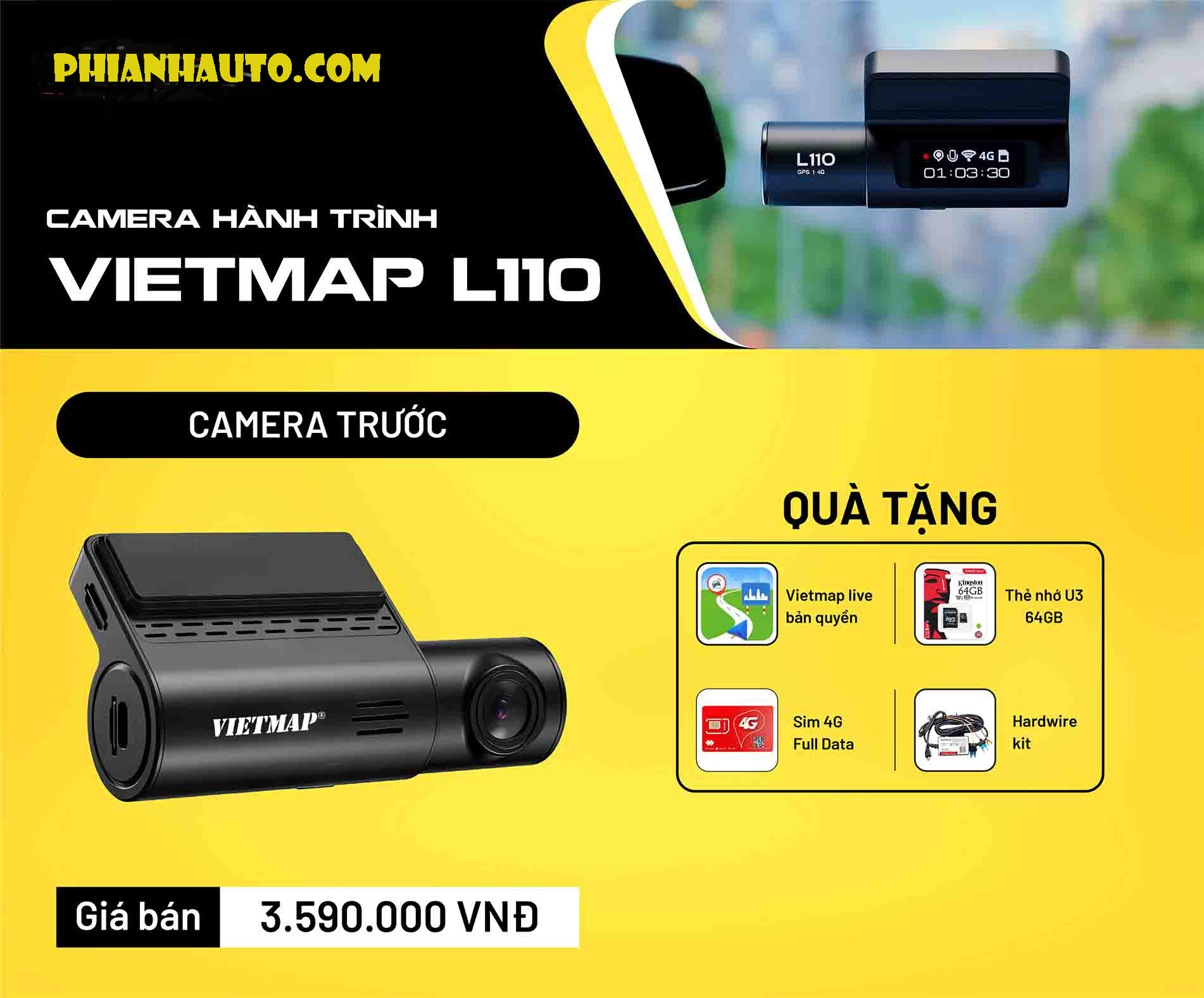 Camera Hanh Trinh Vietmap L110 2
